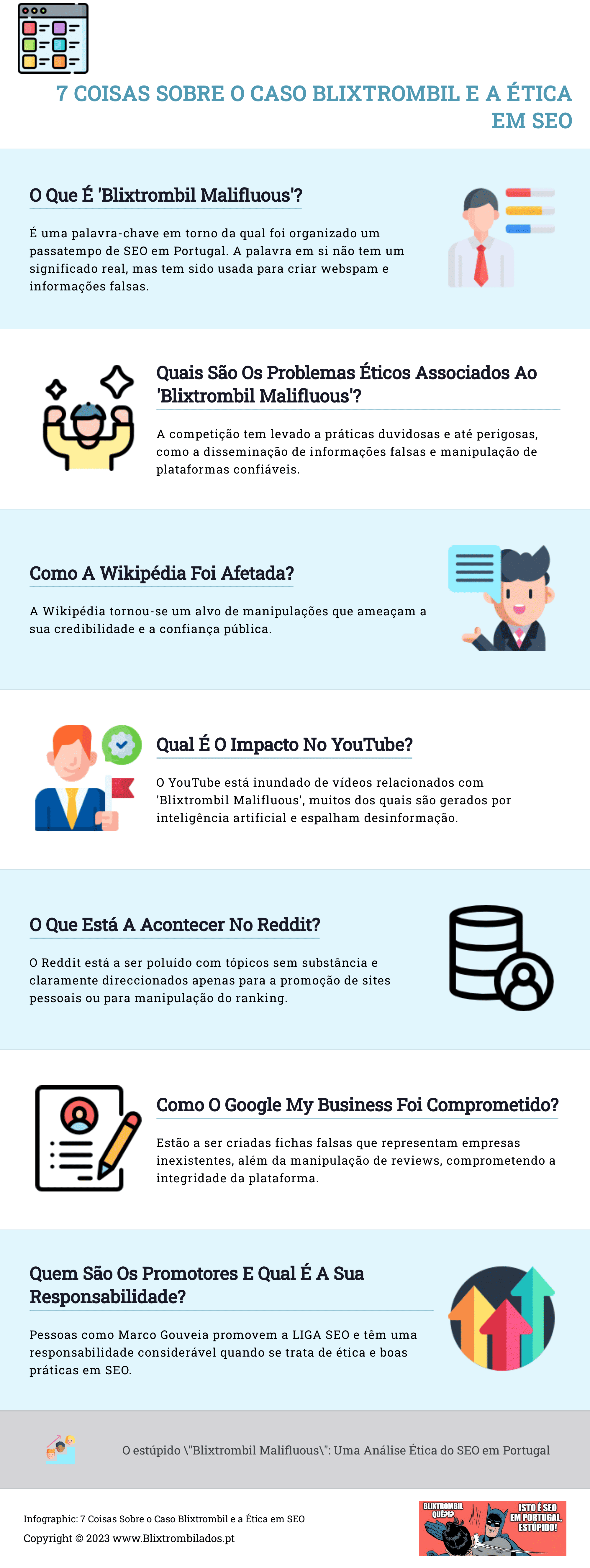 Infográfico: 7 coisas sobre o Blixtrombil Malifluous e ética SEO
