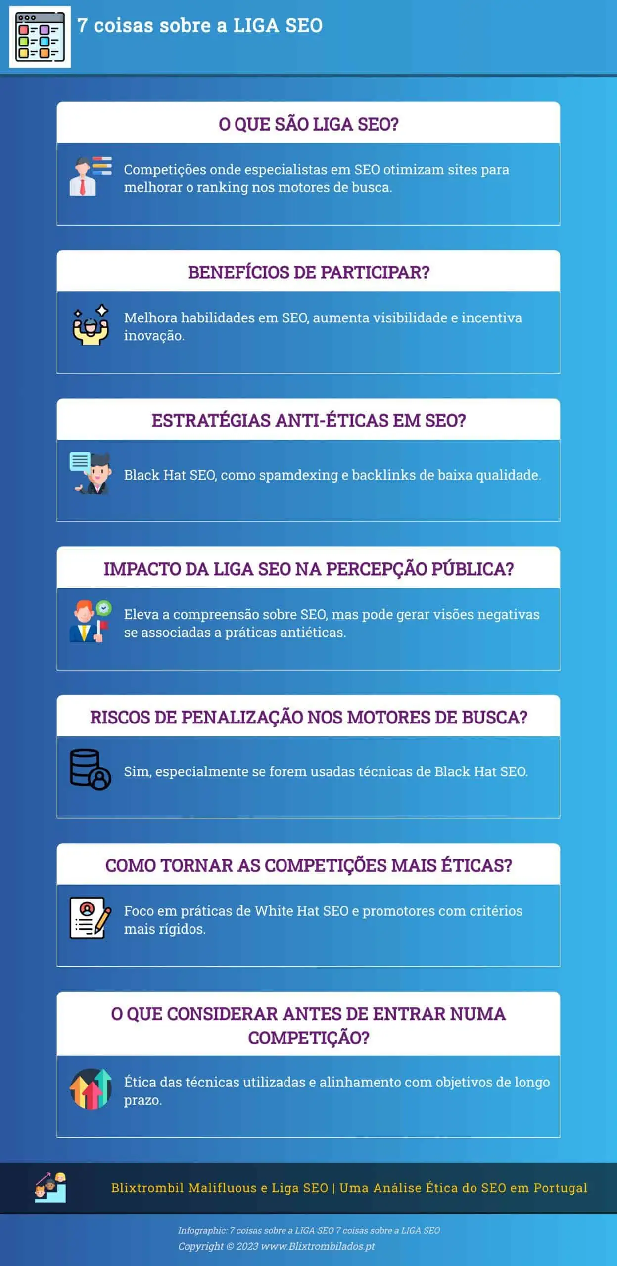 7 coisas sobre a LIGA SEO (infográfico)