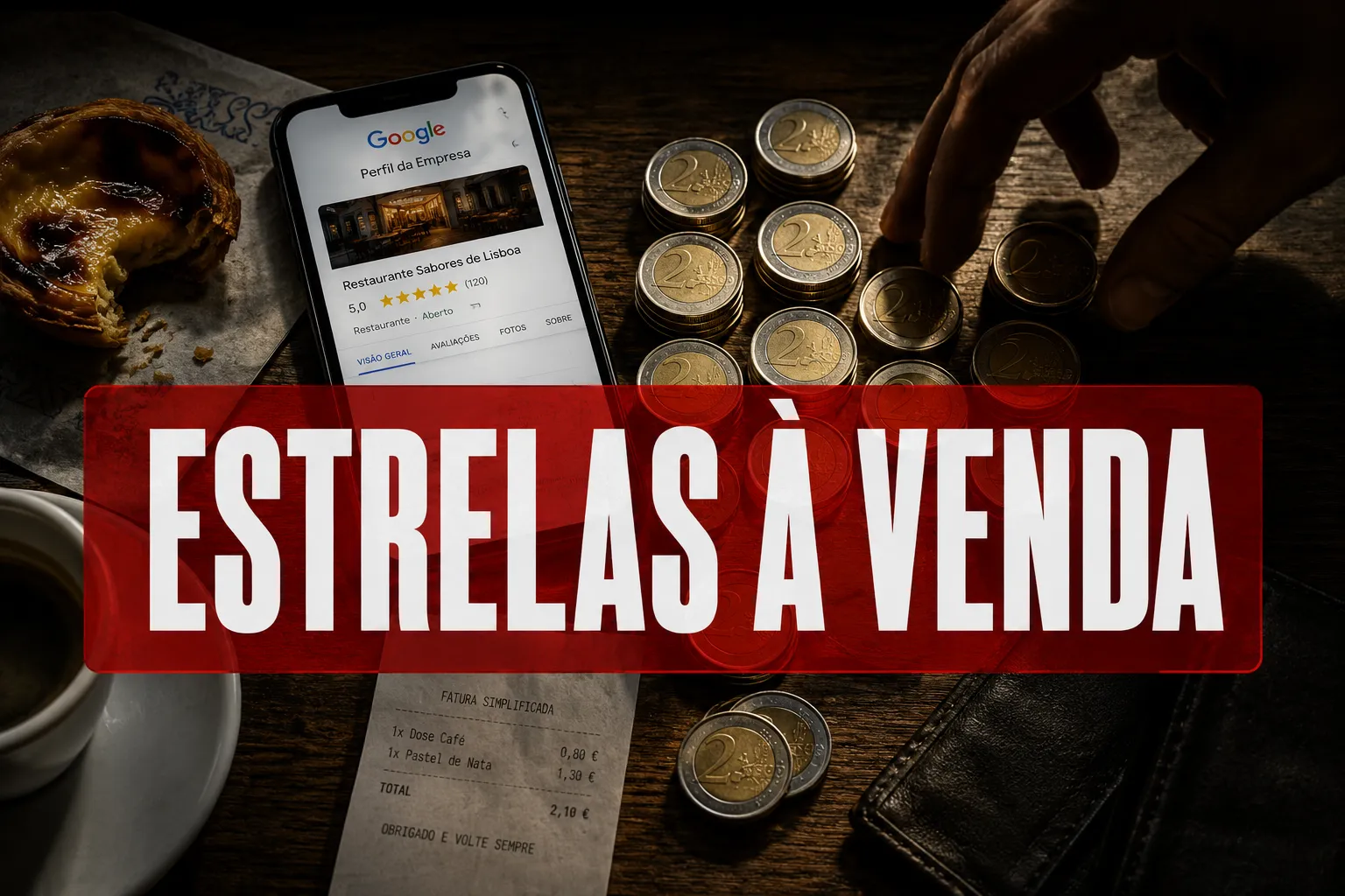 Comprar reviews falsos Google: o mercado negro das estrelas a 2€ que ninguém quer que saibas